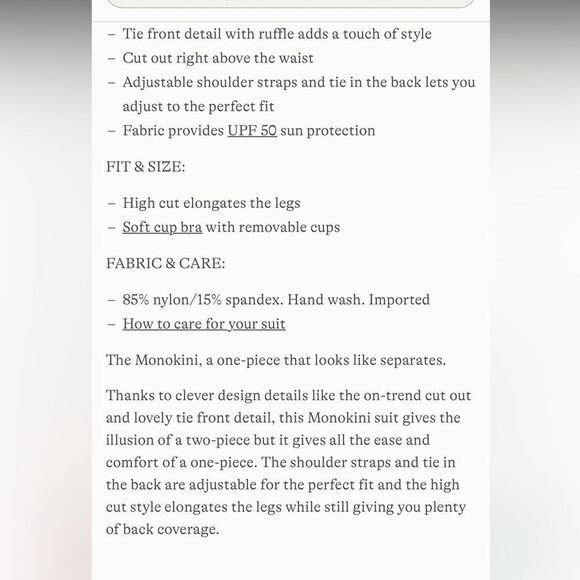 Land's End plus size one piece swim Tie front and back ruffle cut out black L - Picture 5 of 5